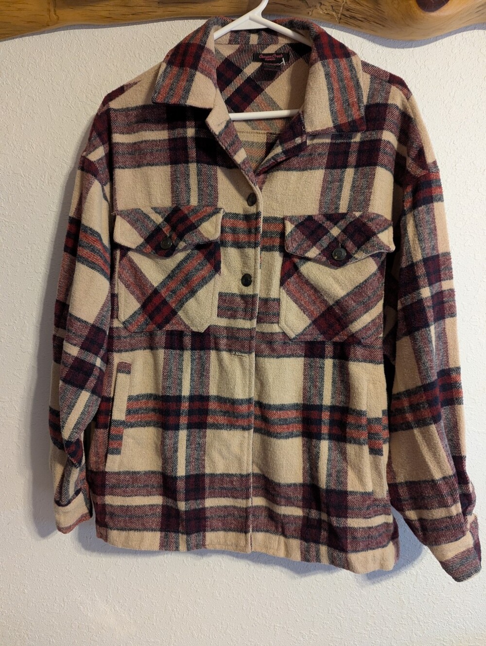 Woman's Canyon Creek Plaid Shacket Size Small